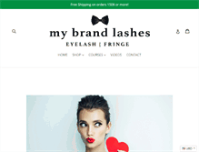 Tablet Screenshot of mybrandlashes.com